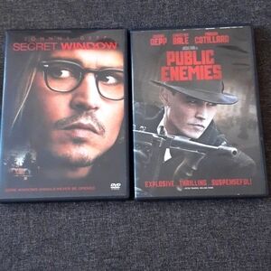 Dvd Set of 2 Johnny Depp movies Public Enemies Secret Window